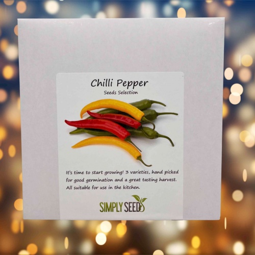 Chilli Pepper Seeds Selection Packet